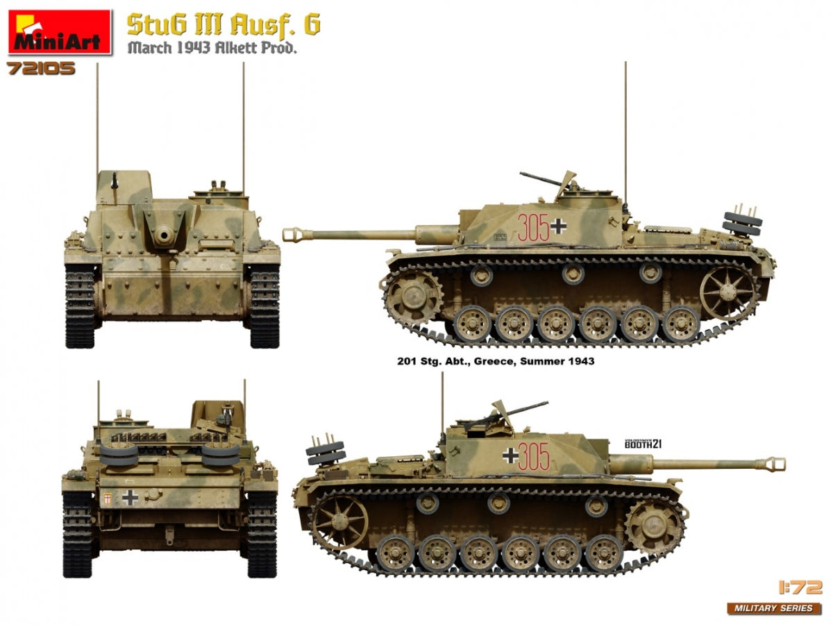 MiniArt 72105 StuG III Ausf. G March 1943 Prod. 1/72 – Bild 14