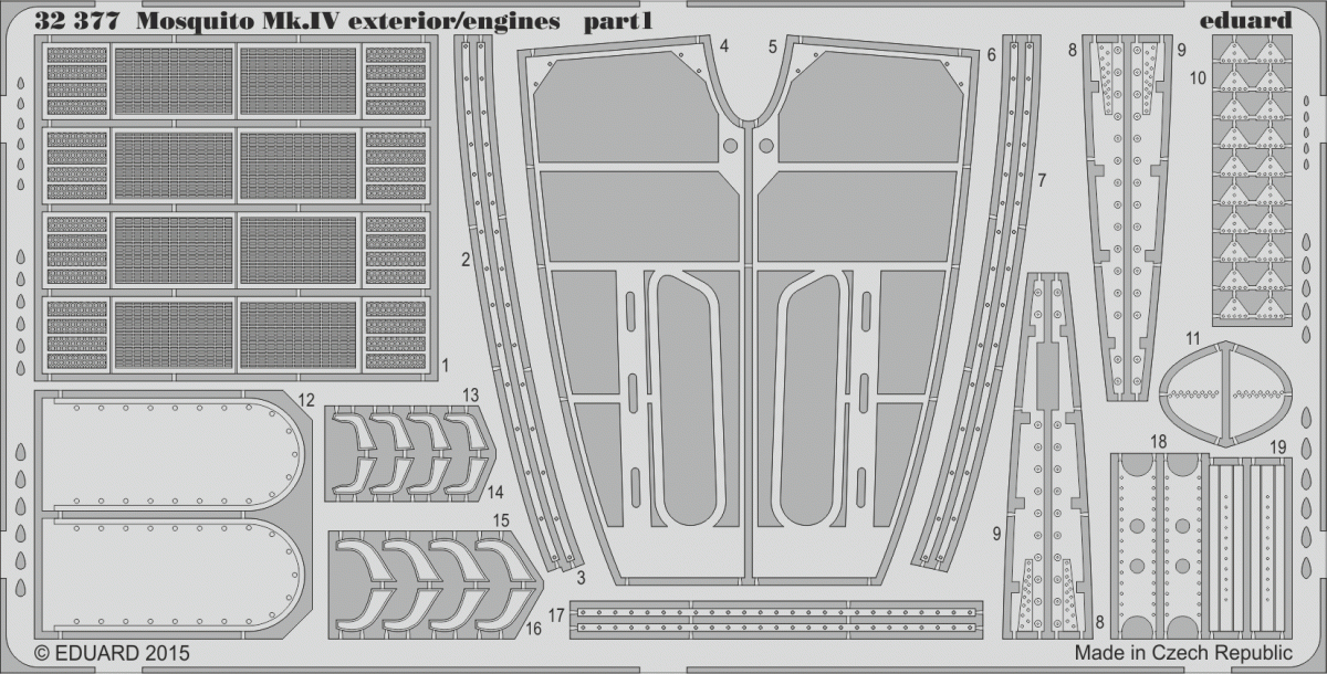 Eduard 32377 Mosquito Mk. IV exterior/ engines 1/32 HK MODELS – Bild 2