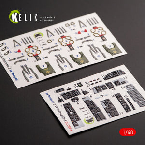 KELIK K48070 F-4E &amp;quot;PHANTOM II&amp;quot; INTERIOR 3D DECALS FOR MENG KIT 1/48