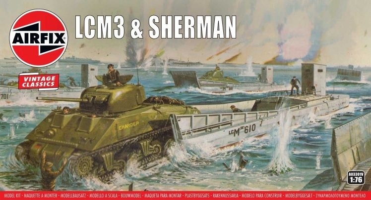 Airfix 03301V LCM3 &amp;amp; Sherman Tank 1/76