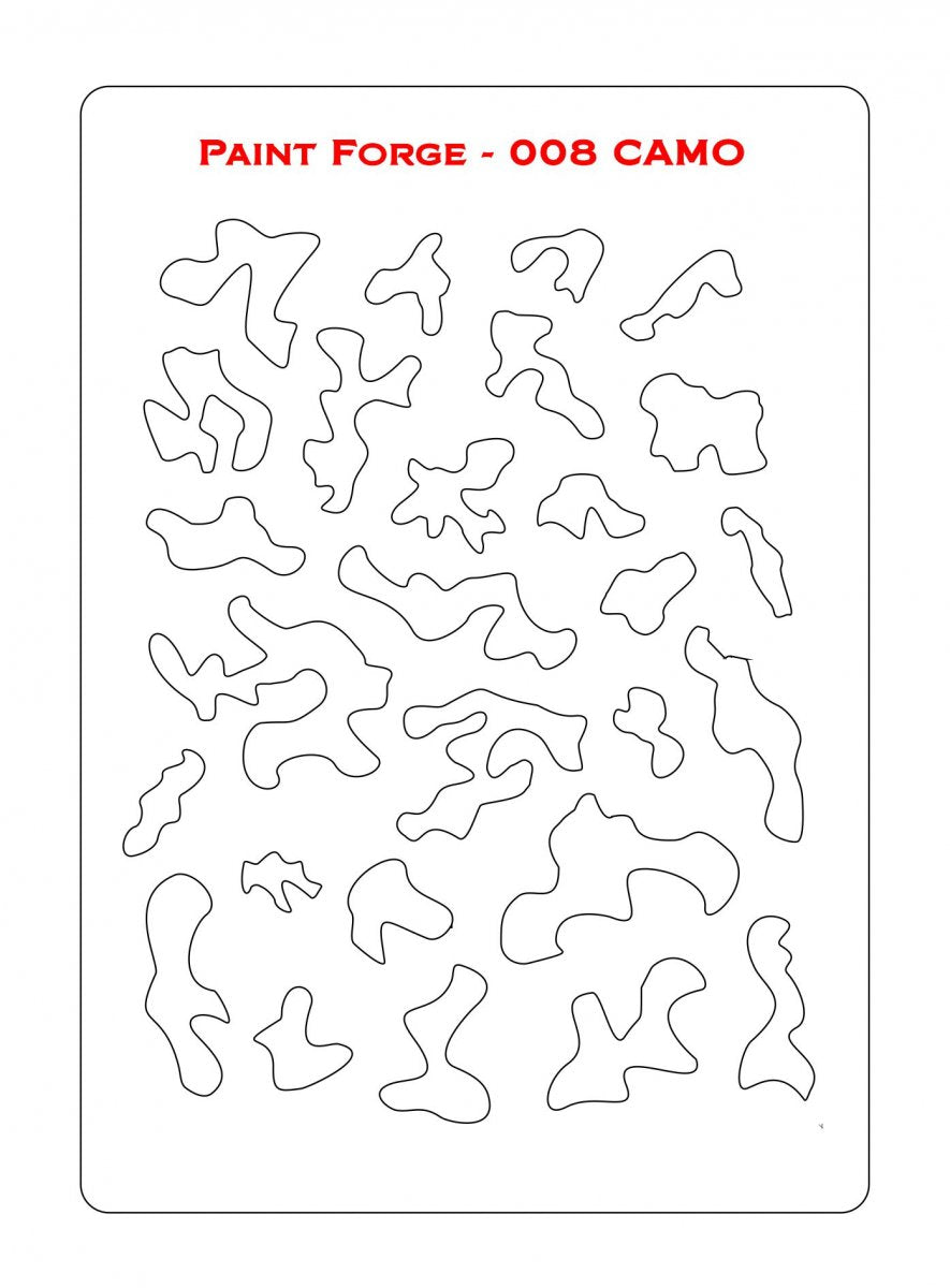 Paint Forge PFST008M STENCIL - CAMO – image 2