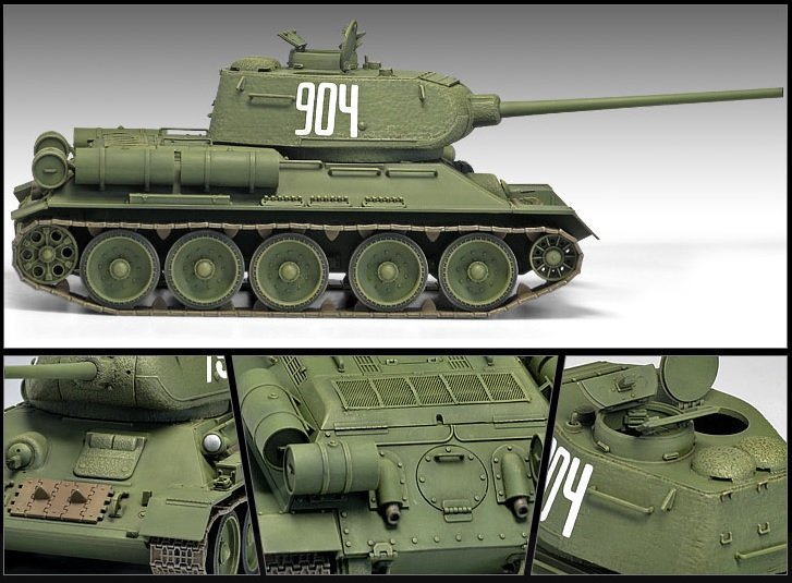 Academy 13290 T-34/85 No.112 Factory Production 1/35 – Bild 4