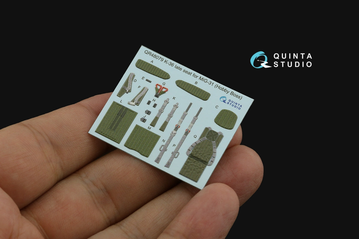 Quinta Studio QD48505 MiG-31BM 3D-Printed &amp;amp; coloured Interior on decal paper (Hobby Boss) 1/48 – Bild 6
