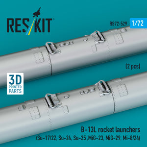 RESKIT RS72-0529 B-13L rocket launchers (2 pcs) (3D Printed) 1/72 – Bild 3