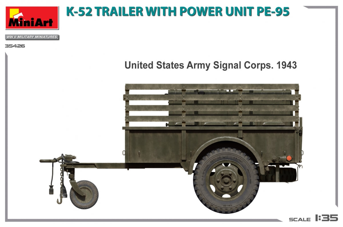 MiniArt 35426 K-52 TRAILER w/POWER UNIT PE-95 1/35 – imagen 5