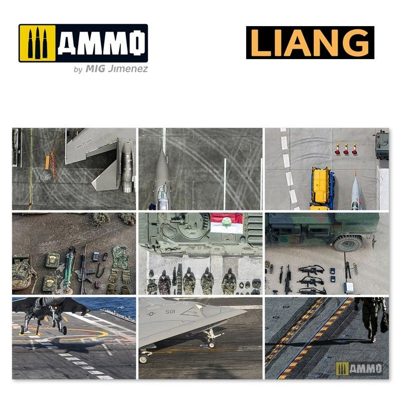 Liang 0010 Tire Tracks Effects Airbrush Stencils A – immagine 6