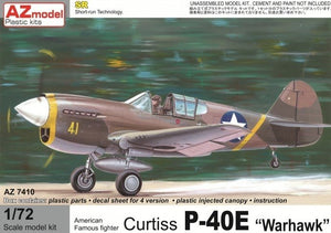 AZ Modèle AZ7410 Curtiss P-40E au-dessus des États-Unis (1/72)