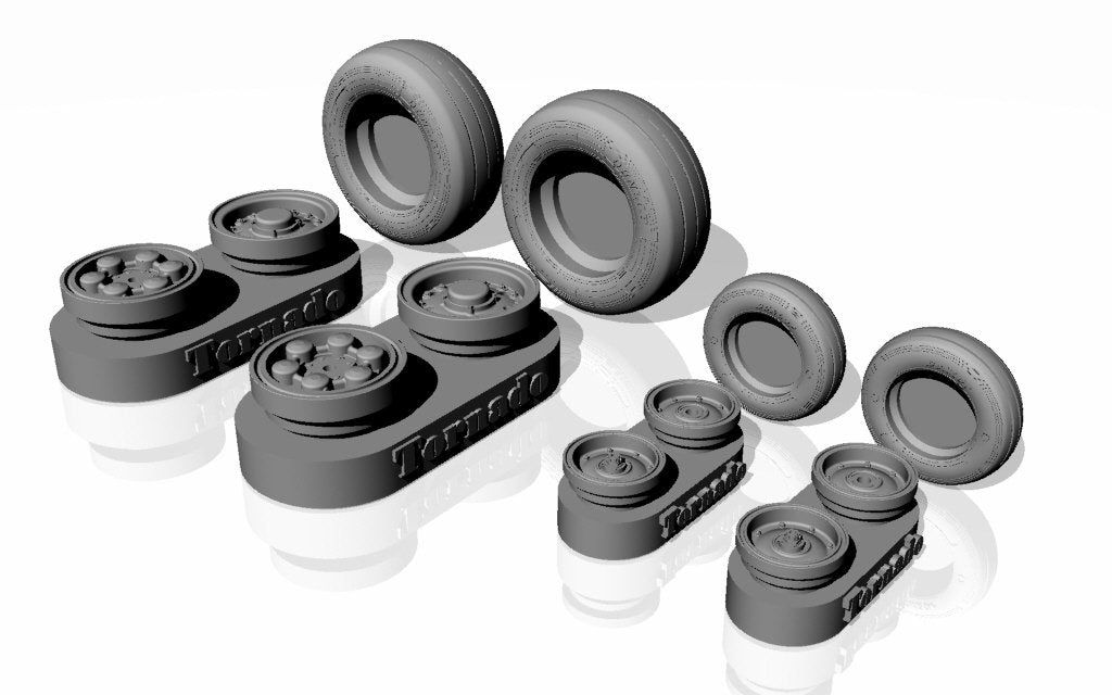 Armory Models AW48501a Panavia Tornado wheels, w/ tyres type “a” (DL) 1/48