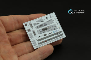 Quinta Studio QD32175 MiG-29 9-12 Fulcrum A 3D-Printed &amp;amp; coloured Interior on decal paper (Trumpeter) 1/32 – imagen 5
