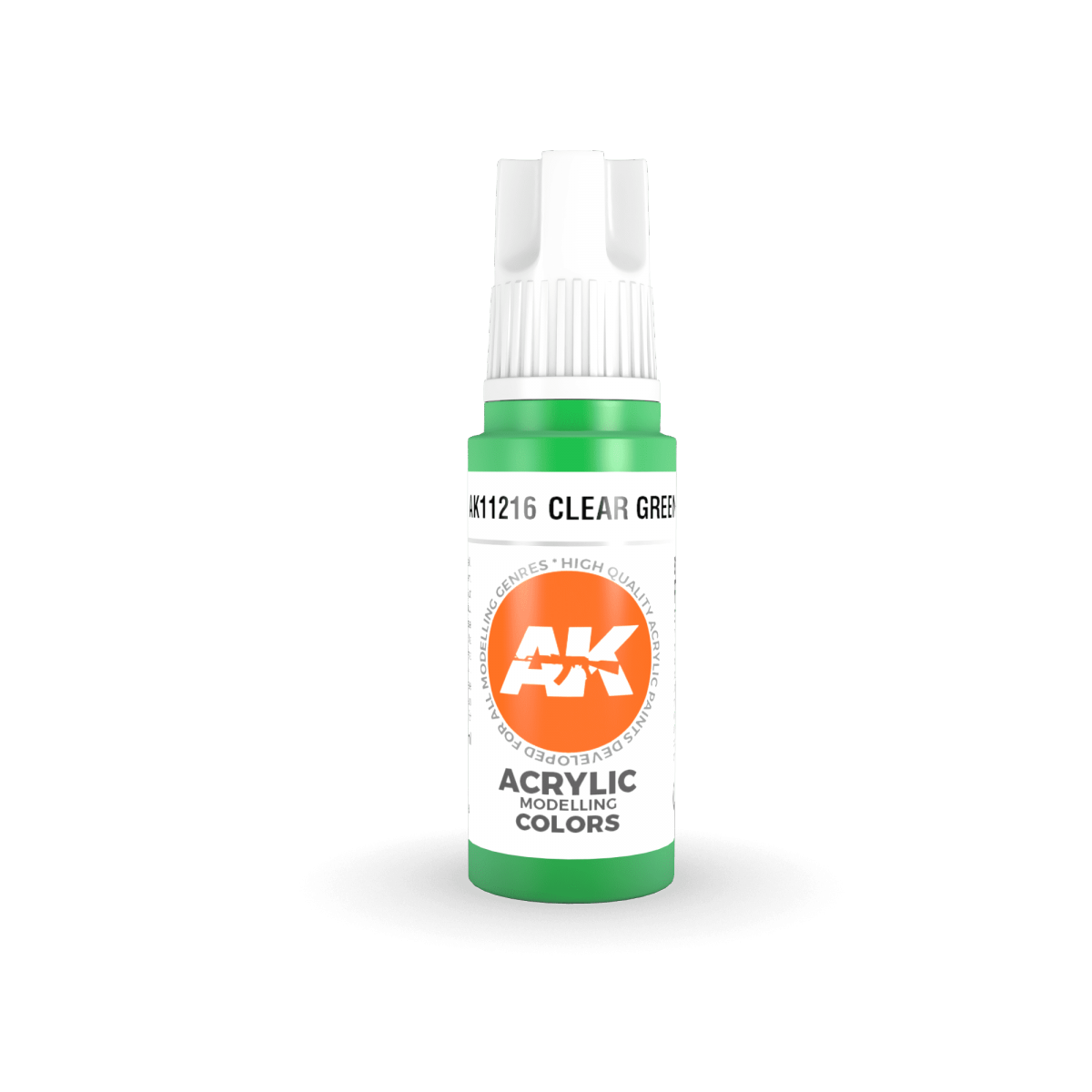 AK Interactive AK11216 CLEAR GREEN – STANDARD 17ml – immagine 2