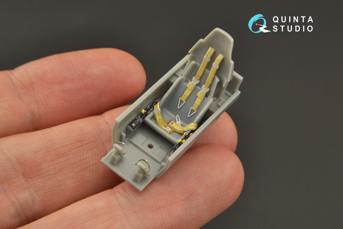 Intérieur imprimé en 3D et coloré sur papier décalcomanie Quinta Studio QD48271 Hs 129B-2 (Hasegawa) 1/48  – image 3