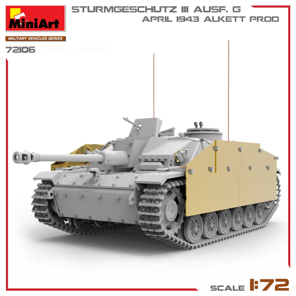 MiniArt 72106 STURMGESCHUTZ III AUSF. G, APRIL 1943 ALKETT PROD. 1/72 – Bild 5
