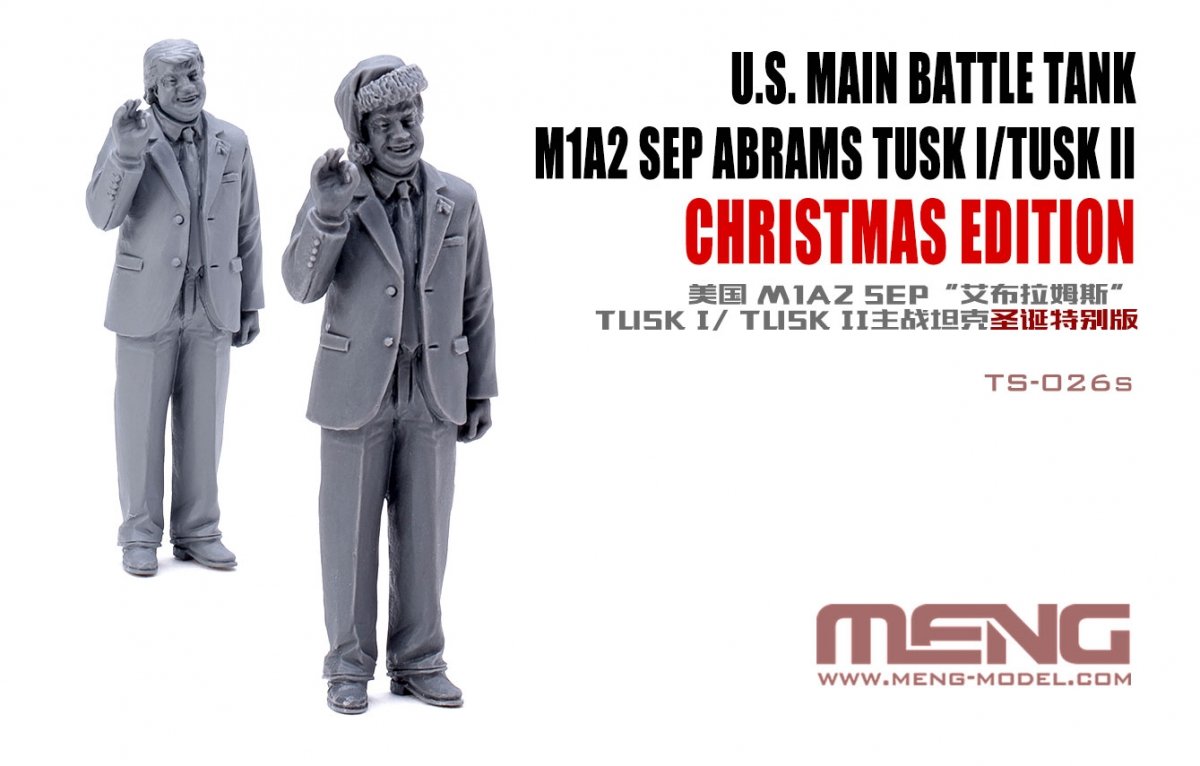 Meng Model TS-026s US MBT M1A2 Abrams Tusk I / Tusk II w/Trump Figure 1/35 – Bild 2