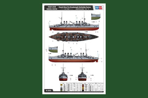 Hobby Boss 86503 French Navy Pre-Dreadnought Battleship Danton 1/350 – Bild 3