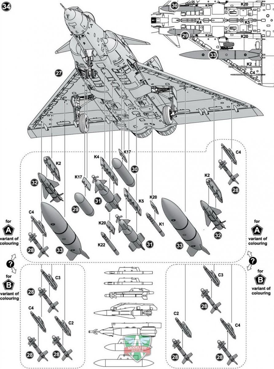 Modelsvit 72053 Mirage 4000 (upgraded version) 1/72 – immagine 4