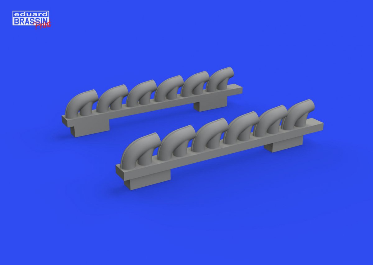 Eduard 672305 P-39Q exhaust stacks PRINT ARMA HOBBY 1/72 – imagen 2