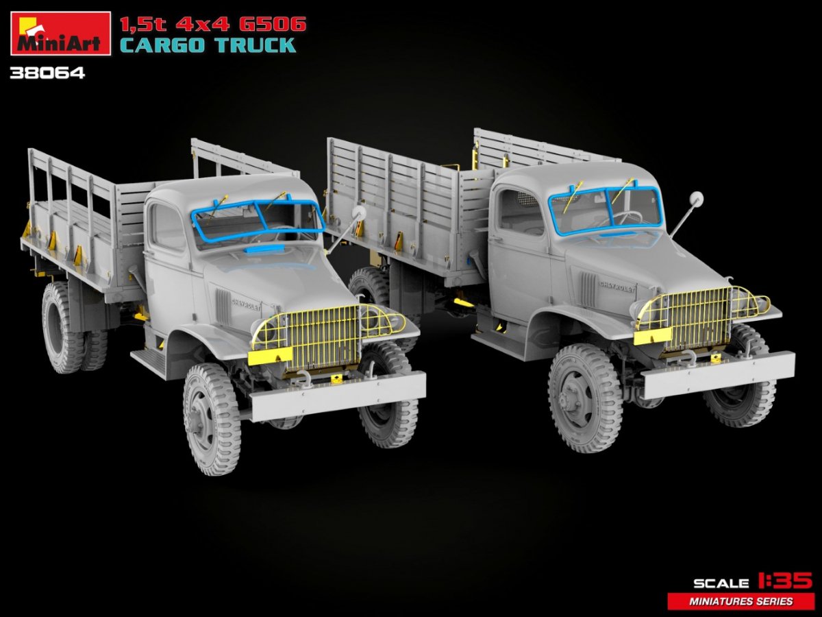 MiniArt 38064 1,5t 4×4 G506 CARGO TRUCK 1/35 – zdjęcie 8
