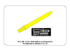 Canon Aber 35L-108 de 3,7 cm KwK.34(t) ou vz. 34 pour char Pz.35(t) (1/35)  – image 13