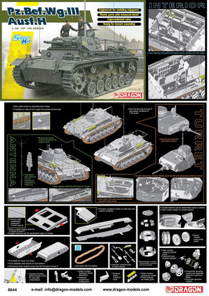 Dragon 6844 Pz.Bef.Wg.III Ausf. H 1/35 – zdjęcie 2