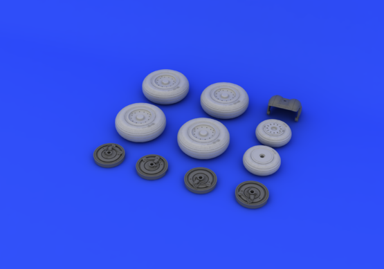 Eduard 648248 MiG-31 wheels 1/48 AMK – immagine 3