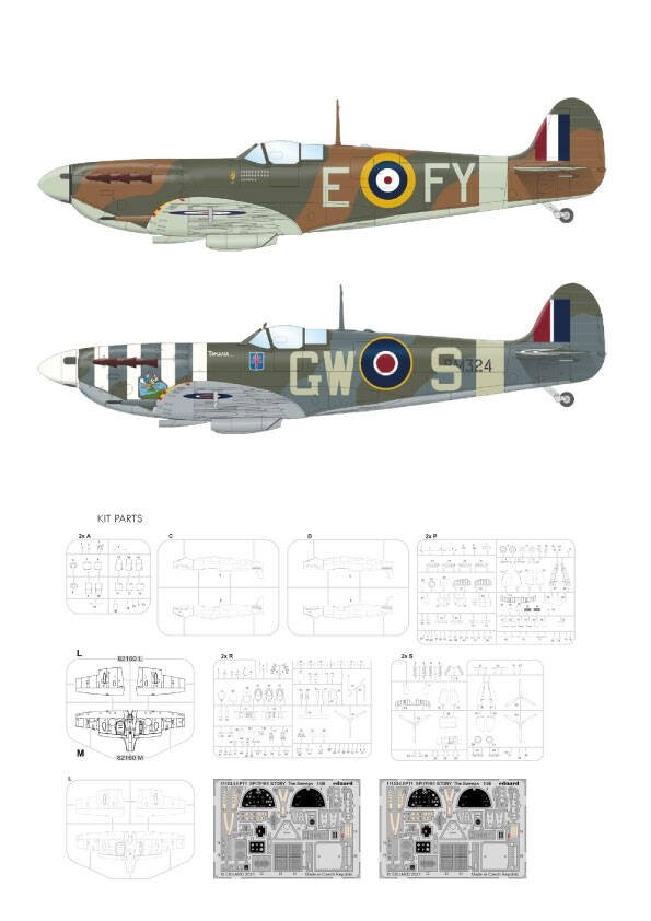 Eduard 11153 SPITFIRE STORY The Sweeps Spitfire Mk.Vb Limited edition 1/48 – Bild 2