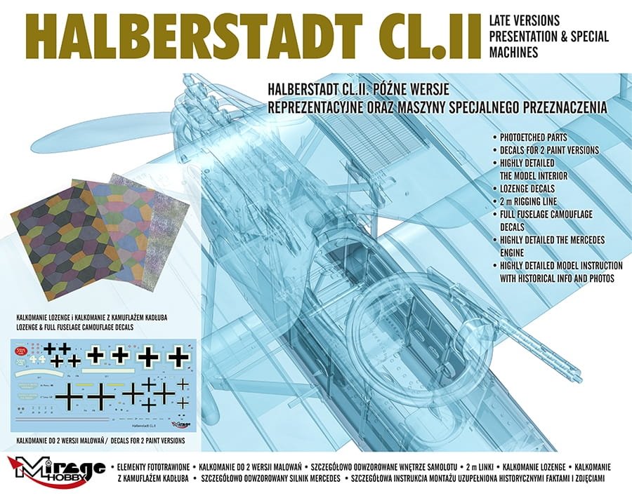 Mirage Hobby 481405 Halberstadt CL.II 1/48  – image 11