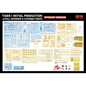 Maquette Rye Field Model 5131 Tiger I, production initiale début 1943 avec intérieur complet, version mise à jour au 1/35 – image 5