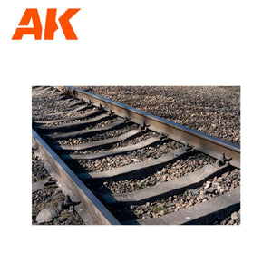 AK Interactive AK8256 SMALL RAILROAD BALLAST 100ml – immagine 2