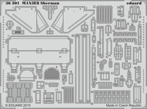 Eduard 36301 M4A3E8 Sherman TAMIYA 1/35