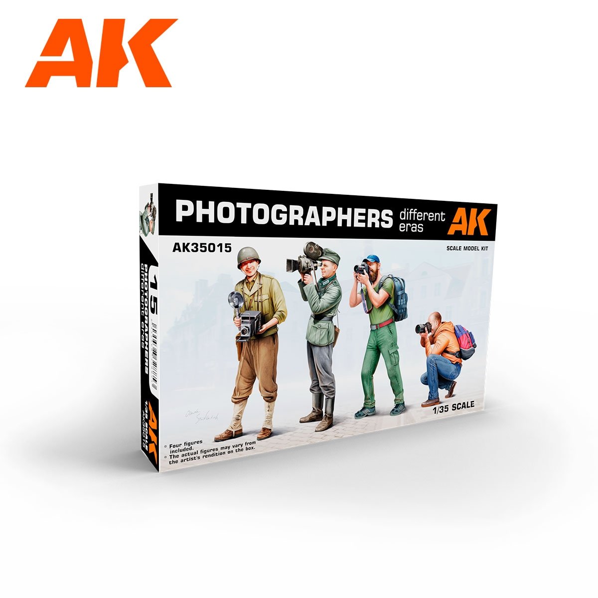 AK Interactive AK35015 PHOTOGRAPHES (DIFFÉRENTES ÉPOQUES) 1/35