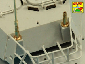 Aber R-44 Zestaw 2 anten VHF pojazdów NATO / Set of 2 NATO antennas with mount bases 1/35 – immagine 13