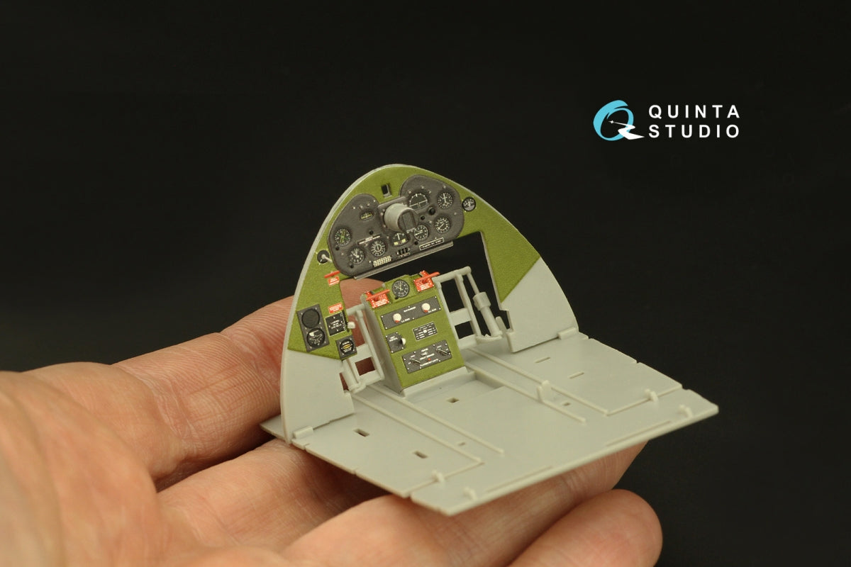Quinta Studio QD32189 F6F-3E/N Hellcat 3D-Printed coloured Interior on decal paper (Trumpeter) 1/32 – immagine 9