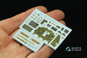 Quinta Studio QD32240 Mitsubishi J2M3 Raiden 3D-Printed &amp;amp; coloured Interior on decal paper (Zoukei Mura) 1/32 – imagen 3