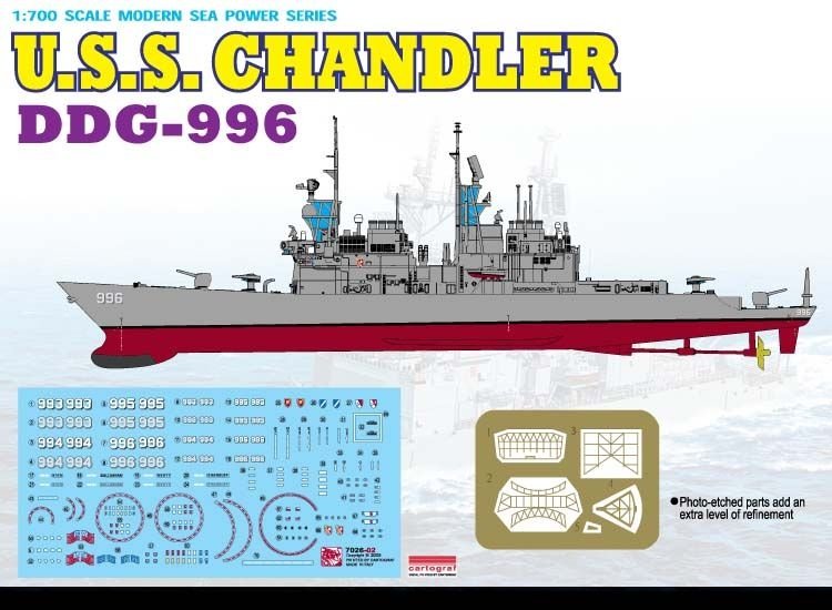 Dragon 7026 USS Chandler DDG-996 1/700 – image 2