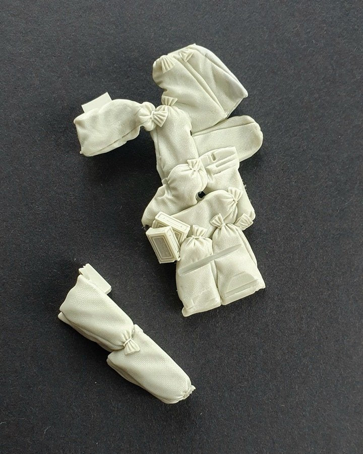 Ensemble de sacs de sable pour plancher et pare-brise de Jeep Willys Panzer Art RE35-720, échelle 1/35