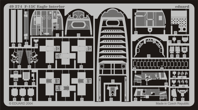 Eduard 49274 F-15C interior 1/48 Hasegawa – zdjęcie 2