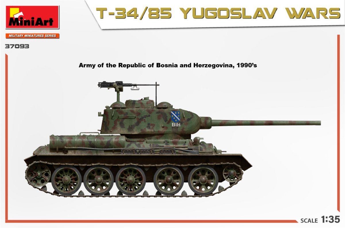 MiniArt 37093 T-34/85 YUGOSLAV WARS 1/35 – image 3