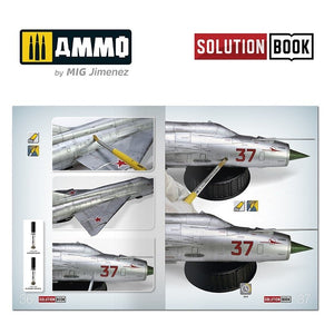 AMMO of Mig Jimenez 6521 How To Paint Bare Metal Aricraft Solution Book – immagine 4