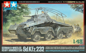 Tamiya 32574 German Sd.Kfz. 232 Heavy 8-wheeled armored car 1/48