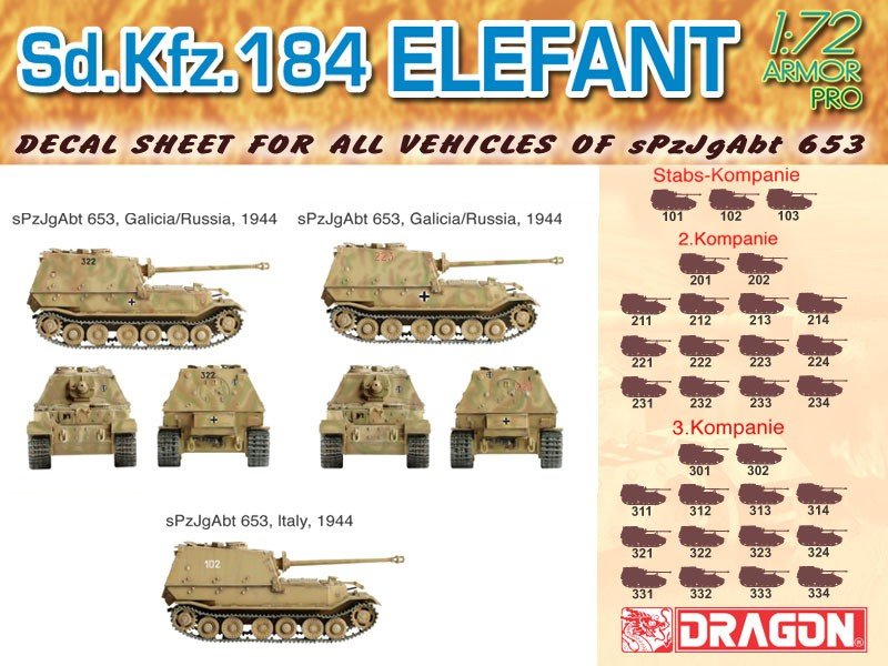 Dragon 7253 Sd.Kfz.184 Elefant 1/72 – immagine 6