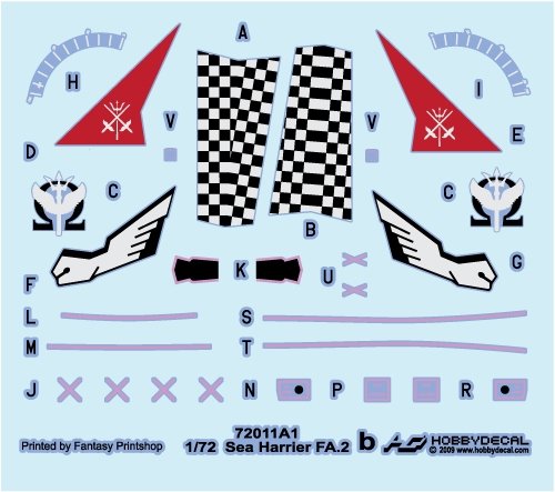 HobbyDecal AL72011V1 Sea Harrier FA.2 1/72 – immagine 4