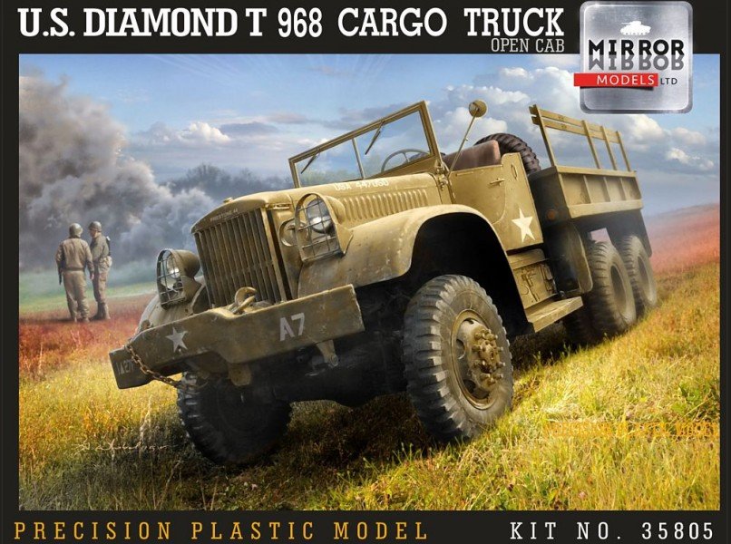 Mirror Model 35805 U.S. Diamond T 968 Cargo Truck open cab 1/35