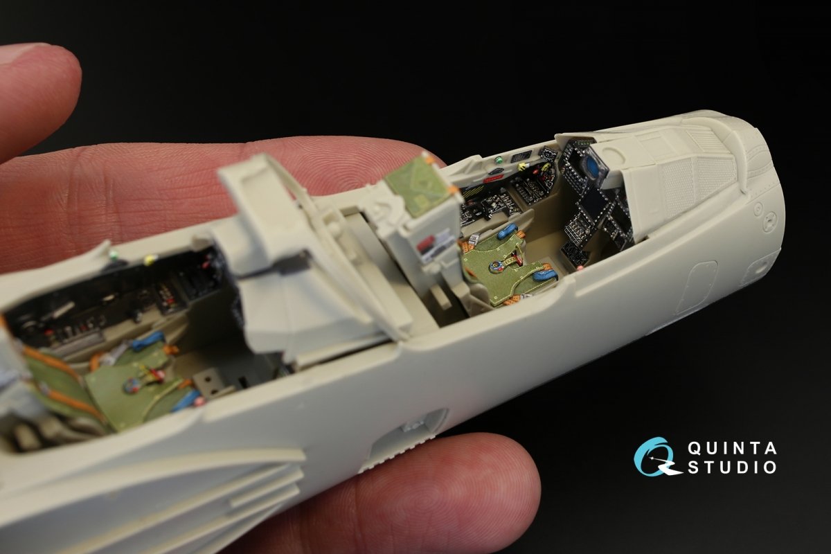 Quinta Studio QD32014 Mirage 2000B-5 (2000-5BGM Mk2) 3D-Printed &amp;amp; coloured Interior on decal paper (for Kitty Hawk kit) 1/32 – Bild 7