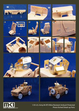 MK1 Design MM-35009 M-ATV DX PACK II ( With Wide Resin Tire ) 1/35 – immagine 2