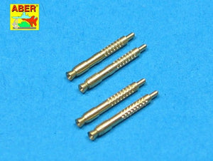 Aber A32011 Set of 4 barrel tips for German 13 mm MG 131 aircraft machine gun 1/32