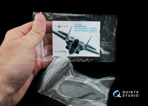 Verrière transparente thermoformée Quinta Studio QC48008 MiG-29 (toutes versions monoplaces) (pour maquettes GWH) 1/48 – image 5