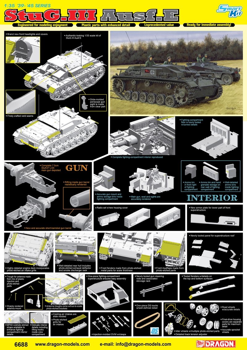 Dragon 6688 StuG.III Ausf.E 1/35 – zdjęcie 5