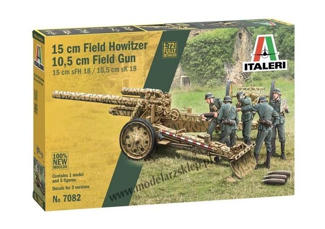 Italeri 7082 15 cm Field Howitzer / 10.5 cm Field Gun 1/72