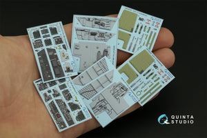 Quinta Studio QD32147 F/A-18B 3D-Printed &amp;amp; coloured Interior on decal paper (Academy) 1/32 – immagine 2