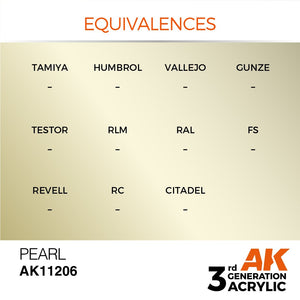 AK Interactive AK11206 PEARL – METALLIC 17ml – immagine 3